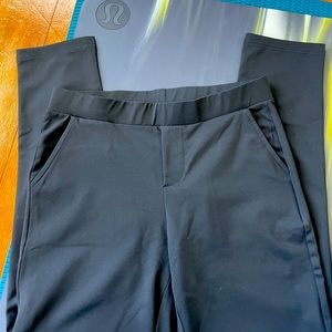 Bamans Yoga Dress Pants Womens Medium Black, pockets, tapered leg New with Tags